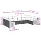 vidaXL 10-tlg. Garten-Sofagarnitur mit Kissen Schwarz Poly Rattan vidaXL 10-tlg. Garten-Sofagarnitur mit Kissen Schwarz Poly Rattan