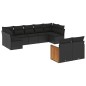 vidaXL 9-tlg. Garten-Sofagarnitur mit Kissen Schwarz Poly Rattan vidaXL 9-tlg. Garten-Sofagarnitur mit Kissen Schwarz Poly Rattan