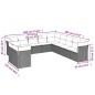 vidaXL 11-tlg. Garten-Sofagarnitur mit Kissen Schwarz Poly Rattan vidaXL 11-tlg. Garten-Sofagarnitur mit Kissen Schwarz Poly Rattan