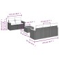 vidaXL 6-tlg. Garten-Sofagarnitur mit Kissen Schwarz Poly Rattan vidaXL 6-tlg. Garten-Sofagarnitur mit Kissen Schwarz Poly Rattan