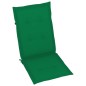 vidaXL Gartenstühle 6 Stk. mit Grünen Kissen Massivholz Teak vidaXL Gartenstühle 6 Stk. mit Grünen Kissen Massivholz Teak