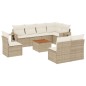 vidaXL 9-tlg. Garten-Sofagarnitur mit Kissen Beige Poly Rattan vidaXL 9-tlg. Garten-Sofagarnitur mit Kissen Beige Poly Rattan
