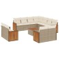 vidaXL 12-tlg. Garten-Sofagarnitur mit Kissen Beige Poly Rattan vidaXL 12-tlg. Garten-Sofagarnitur mit Kissen Beige Poly Rattan