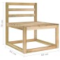 Gartensofa 4-Sitzer mit Kissen Grün Imprägniertes Kiefernholz Gartensofa 4-Sitzer mit Kissen Grün Imprägniertes Kiefernholz