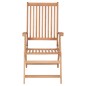 Verstellbare Gartenstühle 6 Stk. Massivholz Teak Verstellbare Gartenstühle 6 Stk. Massivholz Teak