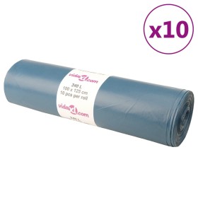 vidaXL Müllsäcke 100 Stk. Blau 240 L