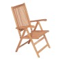 Verstellbare Gartenstühle 6 Stk. Massivholz Teak Verstellbare Gartenstühle 6 Stk. Massivholz Teak