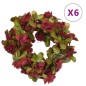 vidaXL Künstliche Blumengirlanden 6 Stk. Weinrot 250 cm vidaXL Künstliche Blumengirlanden 6 Stk. Weinrot 250 cm
