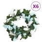 vidaXL Künstliche Blumengirlanden 6 Stk. Blau und Weiß 240 cm vidaXL Künstliche Blumengirlanden 6 Stk. Blau und Weiß 240 cm