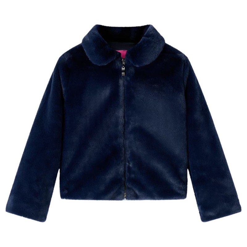 Kindermantel Kunstpelz Marineblau 92 Kindermantel Kunstpelz Marineblau 92