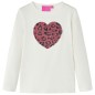 Kinder-Langarmshirt Ecru 128 Kinder-Langarmshirt Ecru 128