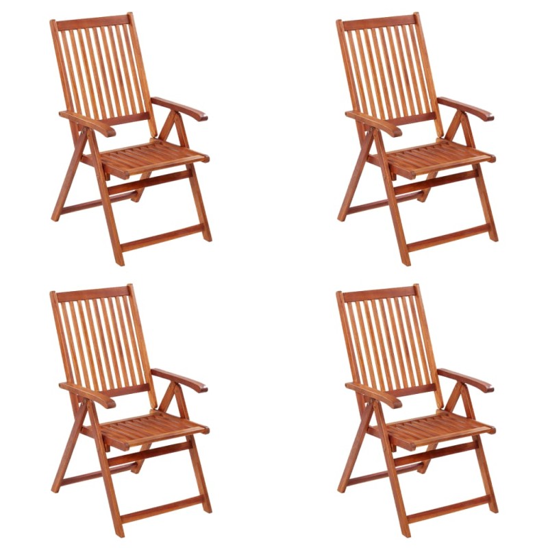 Klappbare Gartenstühle 4 Stk. Massivholz Akazie Klappbare Gartenstühle 4 Stk. Massivholz Akazie
