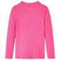 Kinder-Langarmshirt Rippstrick Knallrosa 104 Kinder-Langarmshirt Rippstrick Knallrosa 104