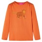 Kinder-Langarmshirt Dunkelorange 140 Kinder-Langarmshirt Dunkelorange 140