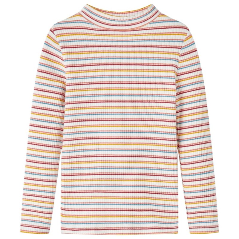 Kinder-Langarmshirt Halbrollkragen Ecru 116 Kinder-Langarmshirt Halbrollkragen Ecru 116