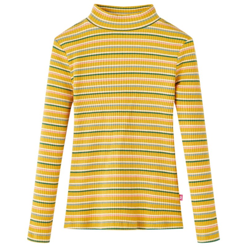 Kinder-Langarmshirt Halbrollkragen Ocker 140 Kinder-Langarmshirt Halbrollkragen Ocker 140