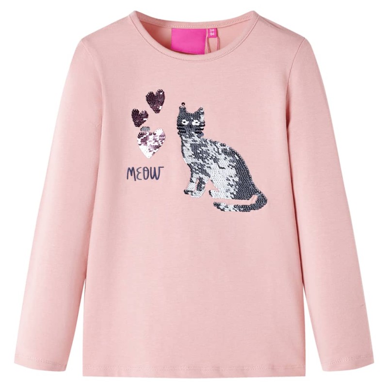 Kinder-Langarmshirt Hellrosa 116 Kinder-Langarmshirt Hellrosa 116