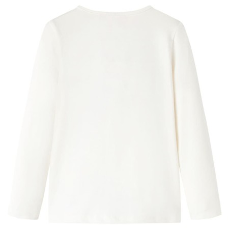 Kinder-Langarmshirt Ecru 128