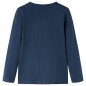 Kinder-Langarmshirt Marineblau Melange 128 Kinder-Langarmshirt Marineblau Melange 128