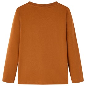 Kinder-Langarmshirt Cognac 92