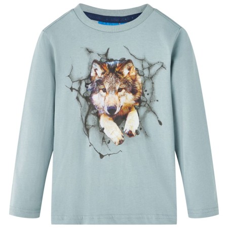 Kinder-Langarmshirt Hellblau 92