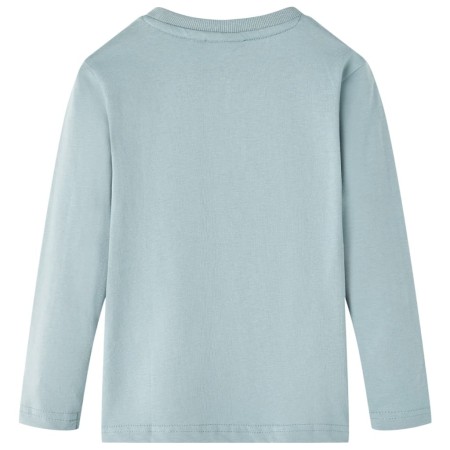 Kinder-Langarmshirt Hellblau 116