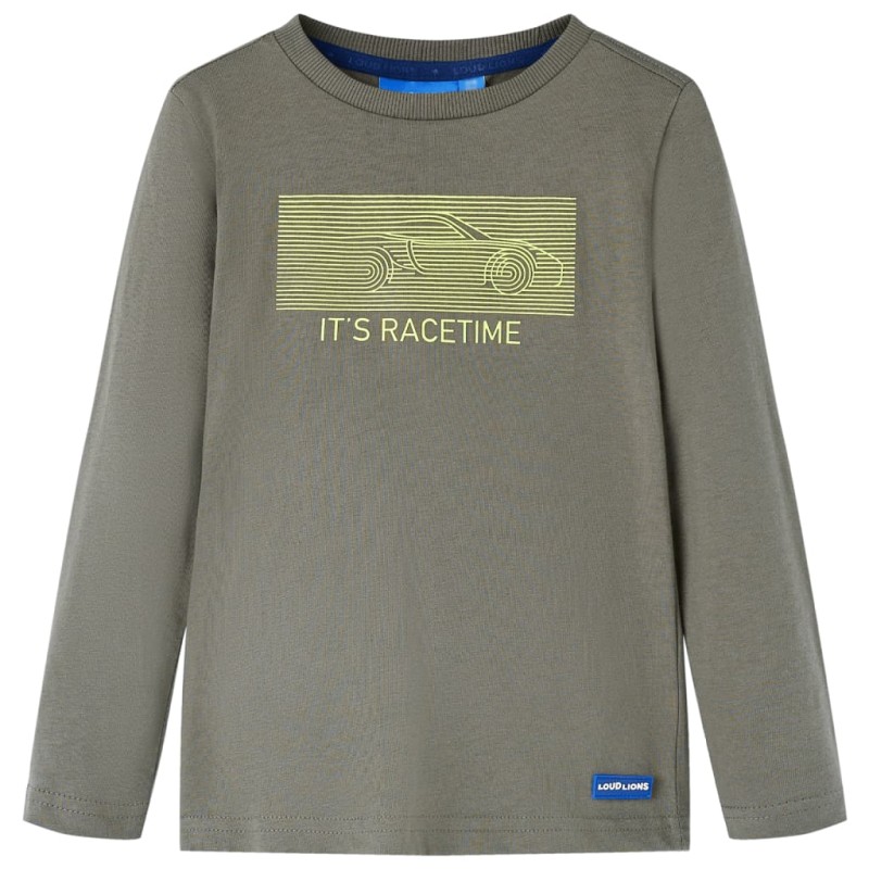 Kinder-Langarmshirt Khaki 140 Kinder-Langarmshirt Khaki 140