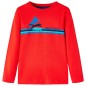 Kinder-Langarmshirt Rot 128 Kinder-Langarmshirt Rot 128