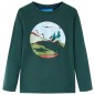 Kinder-Langarmshirt Dunkelgrün 92 Kinder-Langarmshirt Dunkelgrün 92