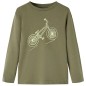 Kinder-Langarmshirt Khaki 128 Kinder-Langarmshirt Khaki 128