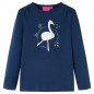 Kinder-Langarmshirt Marineblau 128 Kinder-Langarmshirt Marineblau 128