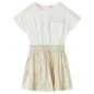 Kinderkleid mit Kurzen Ärmeln Ecru 104 Kinderkleid mit Kurzen Ärmeln Ecru 104