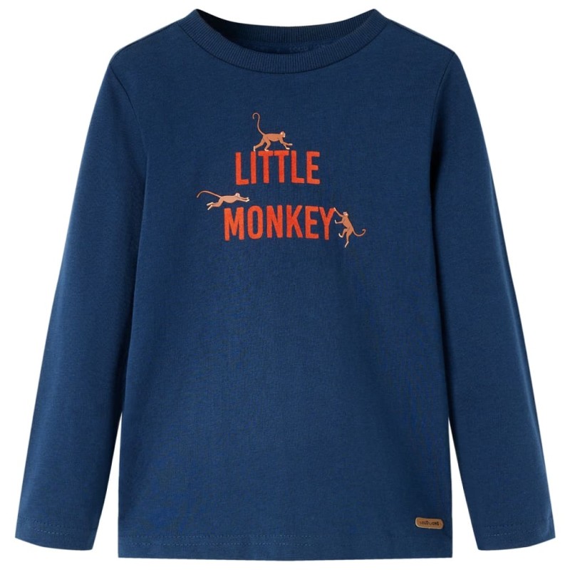 Kinder-Langarmshirt Marineblau 104 Kinder-Langarmshirt Marineblau 104
