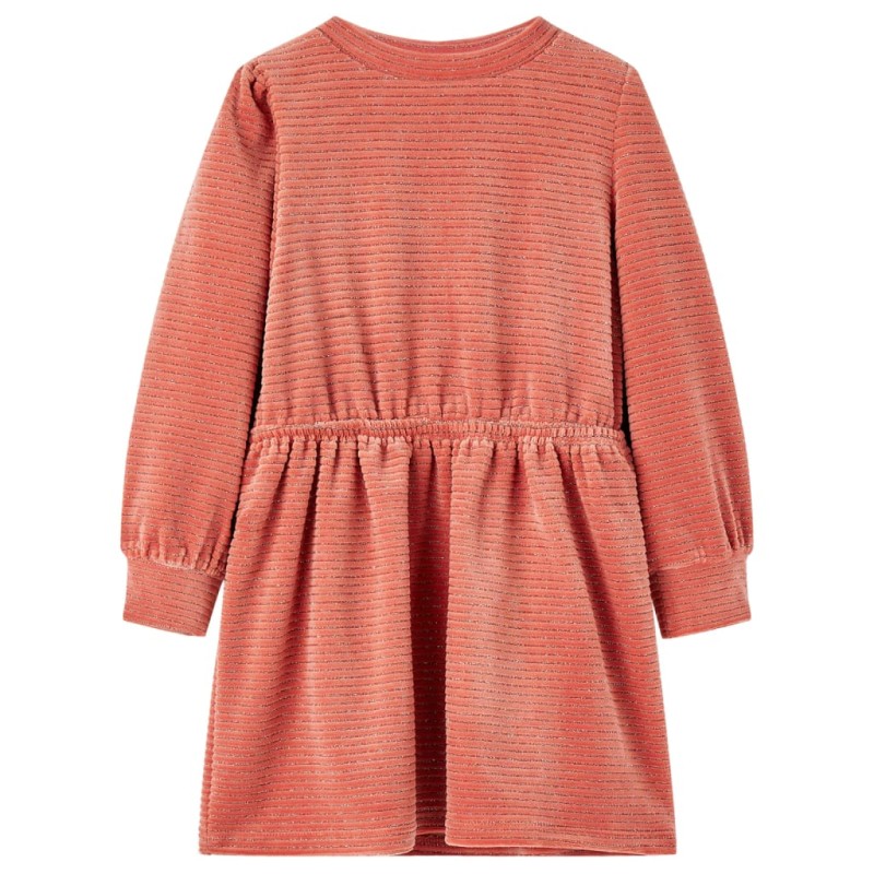 Kinderkleid mit Langen Ärmeln Mittelrosa 104 Kinderkleid mit Langen Ärmeln Mittelrosa 104