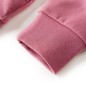 Kinder-Sweatshirt Samt-Patchwork Himbeerrosa 92 Kinder-Sweatshirt Samt-Patchwork Himbeerrosa 92