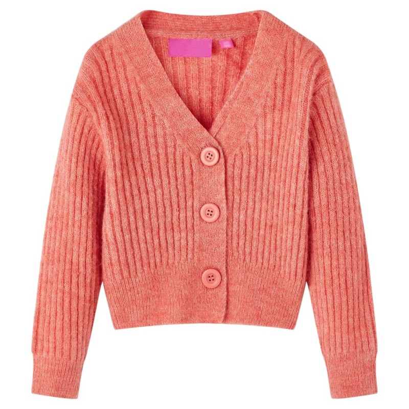 Kinder-Strickjacke Mittelrosa 128 Kinder-Strickjacke Mittelrosa 128