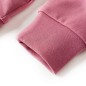 Kinder-Sweatshirt Samt-Patchwork Himbeerrosa 116 Kinder-Sweatshirt Samt-Patchwork Himbeerrosa 116