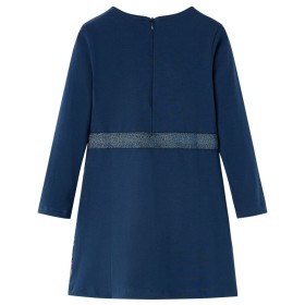 Kinderkleid mit Langen Ärmeln Marineblau 104