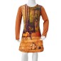Kinderkleid mit Langen Ärmeln Cognac 116 Kinderkleid mit Langen Ärmeln Cognac 116