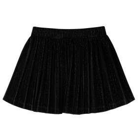 Kinder-Faltenrock mit Lurex Schwarz 104