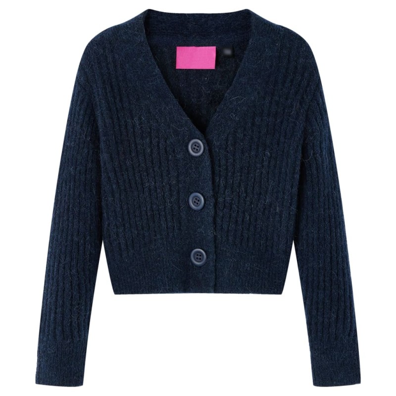 Kinder-Strickjacke Marineblau 128 Kinder-Strickjacke Marineblau 128