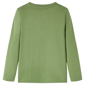 Kinder-Langarmshirt Helles Khaki 116