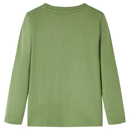 Kinder-Langarmshirt Helles Khaki 116