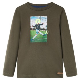 Kinder-Langarmshirt Khaki 104