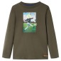 Kinder-Langarmshirt Khaki 104 Kinder-Langarmshirt Khaki 104