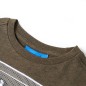 Kinder-Langarmshirt Khaki Melange 92 Kinder-Langarmshirt Khaki Melange 92