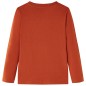 Kinder-Langarmshirt Rostbraun 92 Kinder-Langarmshirt Rostbraun 92