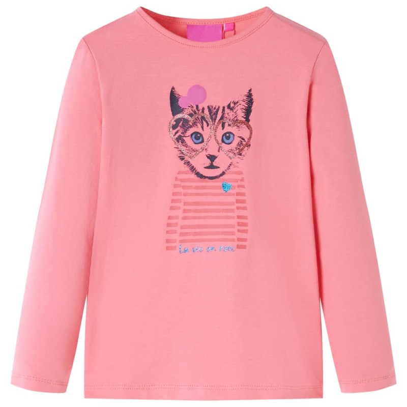 Kinder-Langarmshirt Rosa 128 Kinder-Langarmshirt Rosa 128