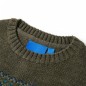 Kinderpullover Gestrickt Khaki 92 Kinderpullover Gestrickt Khaki 92