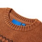 Kinderpullover Gestrickt Cognac 104 Kinderpullover Gestrickt Cognac 104